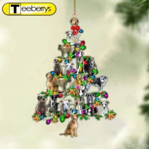 Lurcher Christmas Tree Lights-Two Sided…