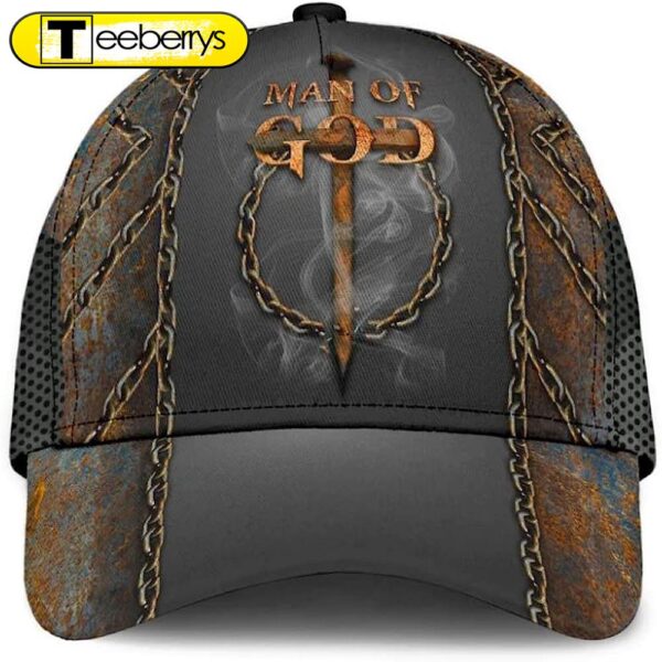 Man Of God Cross All Over Print Baseball Cap – Christian Hats