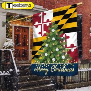 Maryland Merry Christmas Flag