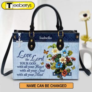 Matthew 2237 Personalized Flower Leather…