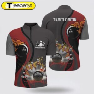 Men’s Bowling Bowling Jersey Shirt…