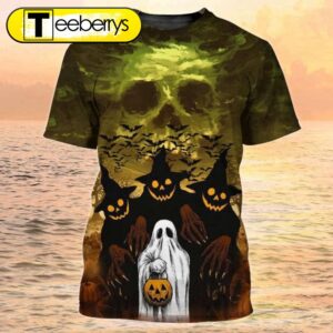 Mens Halloween Shirt, Halloween Ghost…