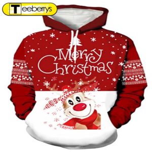 Merry Christmas 3D Graphic Shirt…