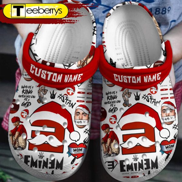 Merry Christmas Eminem Music Clogs  Clogs Shoes Comfortable