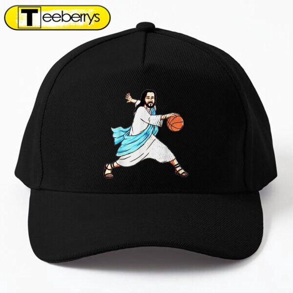 Merry Christmas Jesus Play Basketball Funny Holiday Gifts Cap