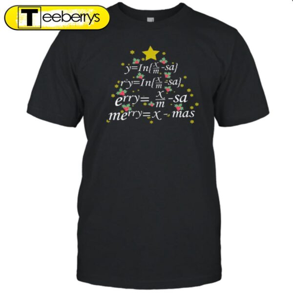 Merry Christmas Math Equation Teacher Shirt