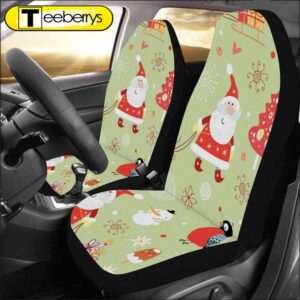 Merry Christmas Santa Claus Funny Car Seat Covers