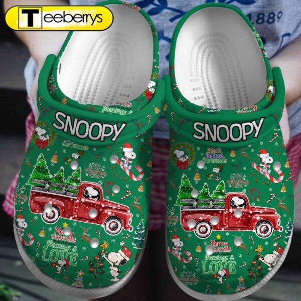 Merry Christmas Snoopy Peanuts Cartoon Clogs  Clogs Shoes Comfortable