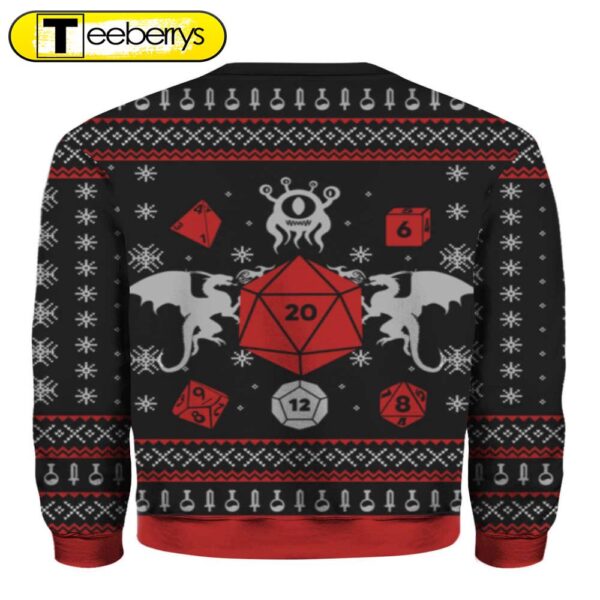 Merry Crit Mas D&D Sweater Celebrate Christmas with Style