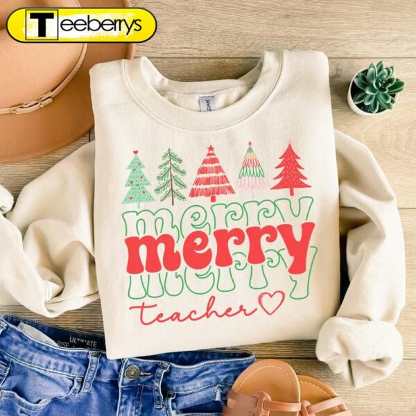 Merry Teacher Christmas Shirt