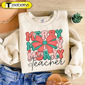 Merry Teacher, Teacher Christmas Shirt