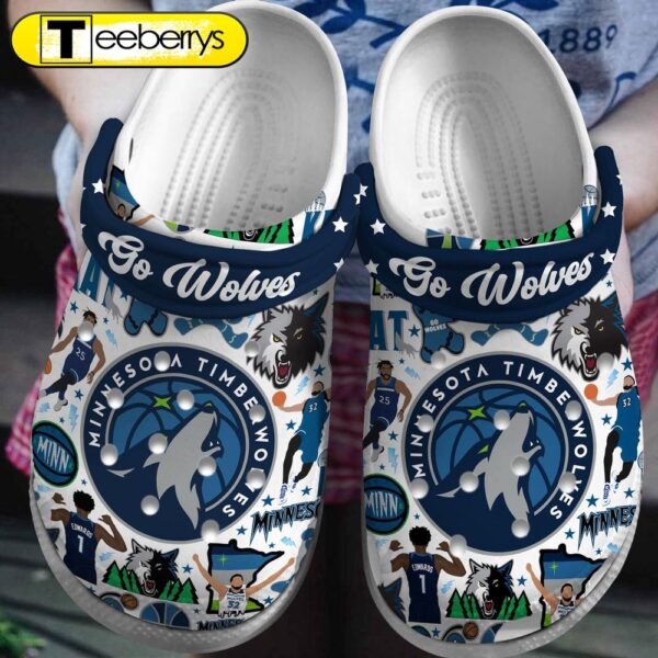 Minnesota Timberwolves Basketball team NBA Sport Clogs  Clogs Shoes Comfortable