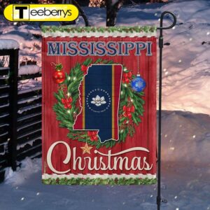 Mississippi Christmas Flag Merry Christmas…