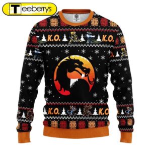 Mortal Kombat Ugly Christmas Sweater Unique Gaming-themed Holiday Apparel