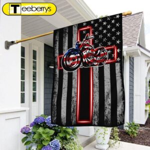 Motorbike Flag Jesus Motorcycle American…