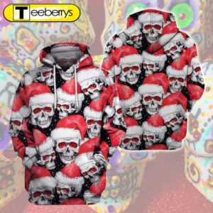 Multiple Skull Christmas 3D Shirt…