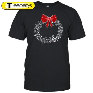 Music Wreath Christmas Teacher Shirt