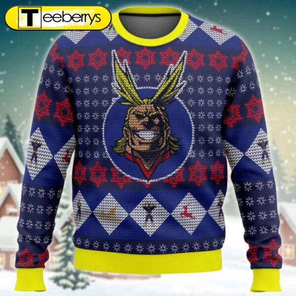 My Hero Academia All Might Ugly Sweater Cosplay in Style