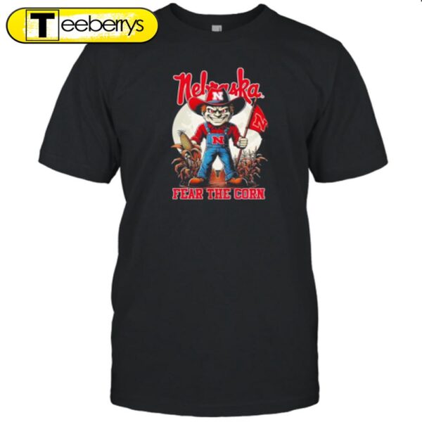 Nebraska Cornhuskers Football Fear The Corn Halloween T-Shirt