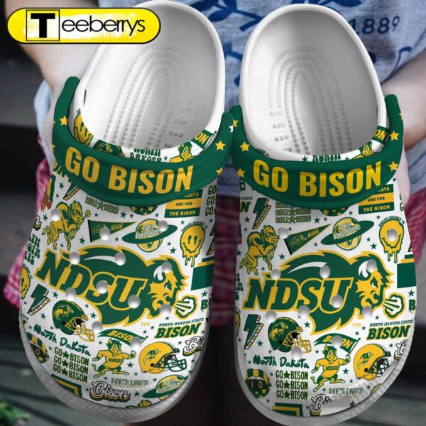 North Dakota State Bison NCAA Sport Clogs  Clogs Shoes Comfortable