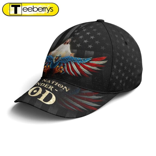 One Nation Under God America Eagle Baseball Cap