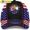 One Nation Under God Cross And American Flag Eagle Wreath All Over Print Baseball Cap