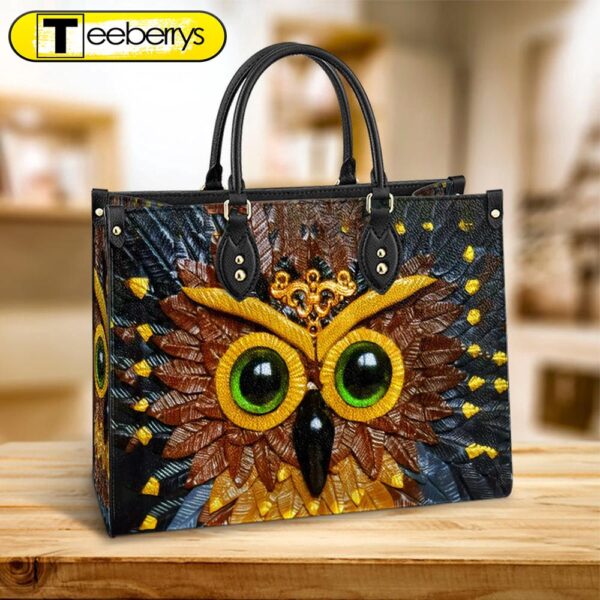 Owl Leather Style 4 Leather Bag – Gift For Owl Lovers – Women’s Pu Leather Bag