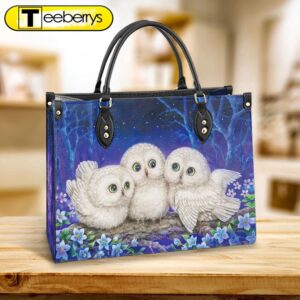 Owl Lover Pu Leather Bag…