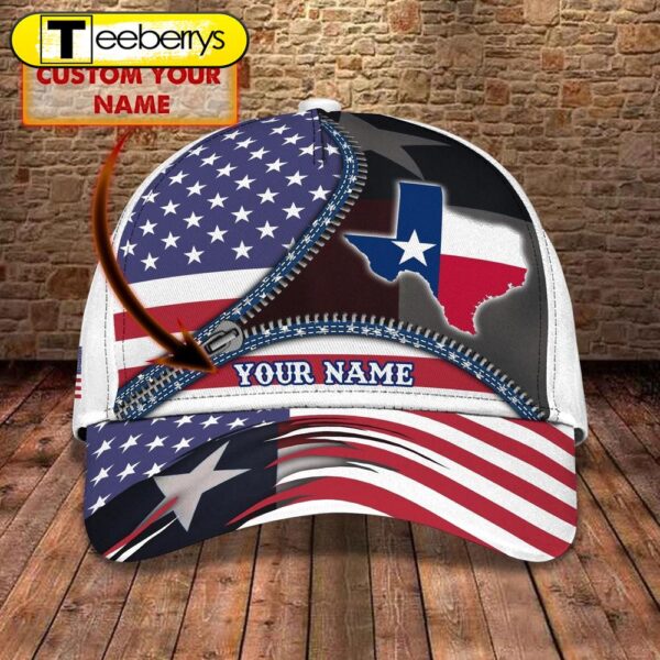 Personalized 3D All Over Print Texas Cap – Baseball Cap God Bless Texas – Pray For Texas Cap