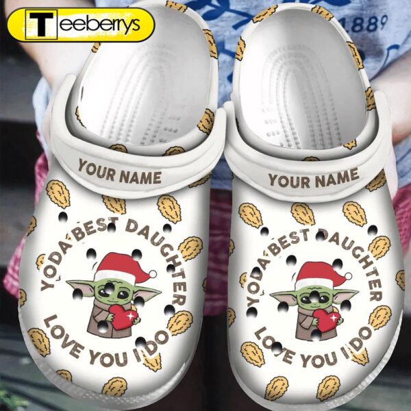 Personalized Baby Yoda Best Daughter Christmas Classic Clogs Shoes