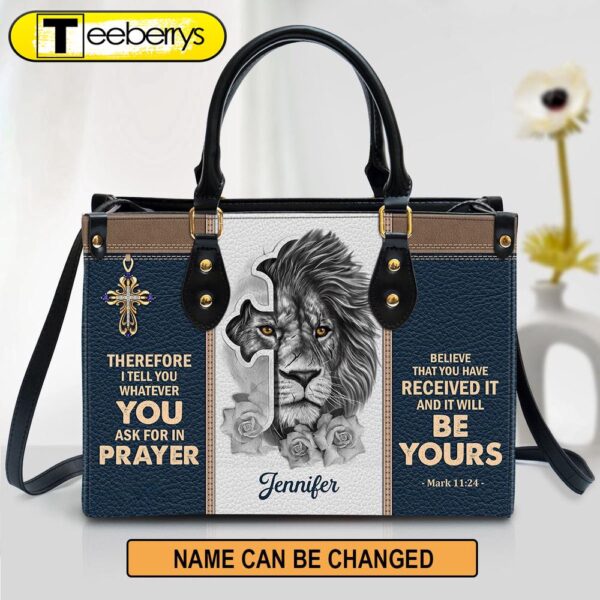 Personalized Believe That You Have Received It Unique Leather Bag – Christian Pu Leather Bags