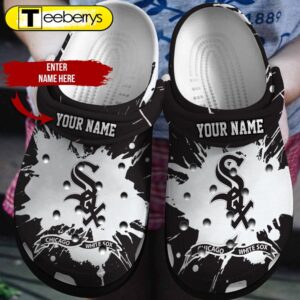 Personalized ChicagoWhite Baseball Team Clogs…