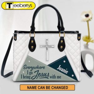 Personalized Christian Butterfly Leather Handbag…