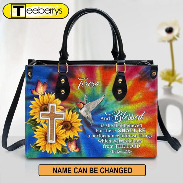 Personalized For There Shall Be A Performance Of Those Things Leather Bag