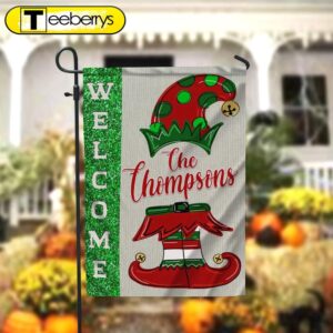 Personalized Garden Flag, Elf Christmas…