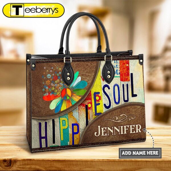 Personalized Hippie Soul 2 Leather Bag – Women’s Pu Leather Bag