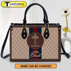 Personalized I Am Blessed Leather…