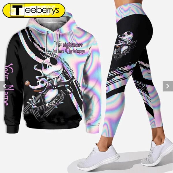 Personalized Jack Skellington 3D Combo Hoodie & Legging Gift Xmas