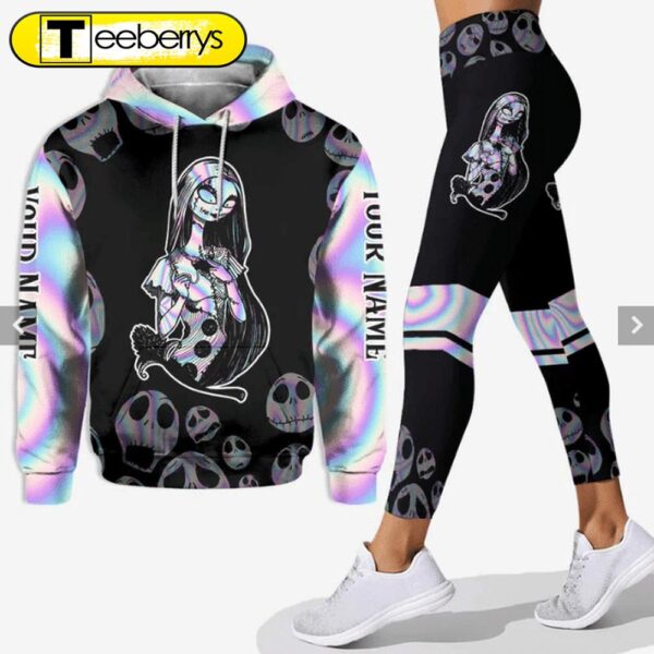 Personalized Jack Skellington Combo Hoodie & Legging 3D Set Gift Xmas