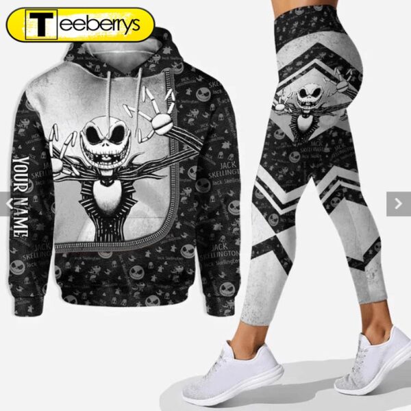 Personalized Jack Skellington Combo Hoodie Legging Name Gift Xmas