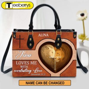 Personalized Lion Leather Bag Jesus…