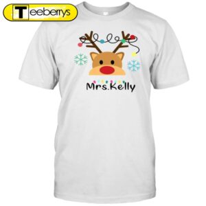 Personalized Merry Christmas Teacher Shirt