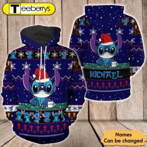 Personalized Stitch Christmas 3D Shirt…