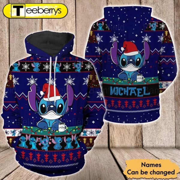 Personalized Stitch Christmas 3D Shirt – Gift For Xmas