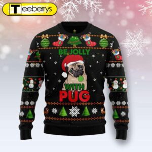 Pug Be Jolly Christmas Sweater…