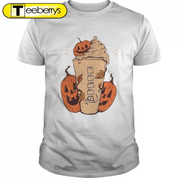 Pumpkin Spice Latte Halloween T-Shirts