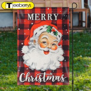 Red Santa Claus Plaid Merry…