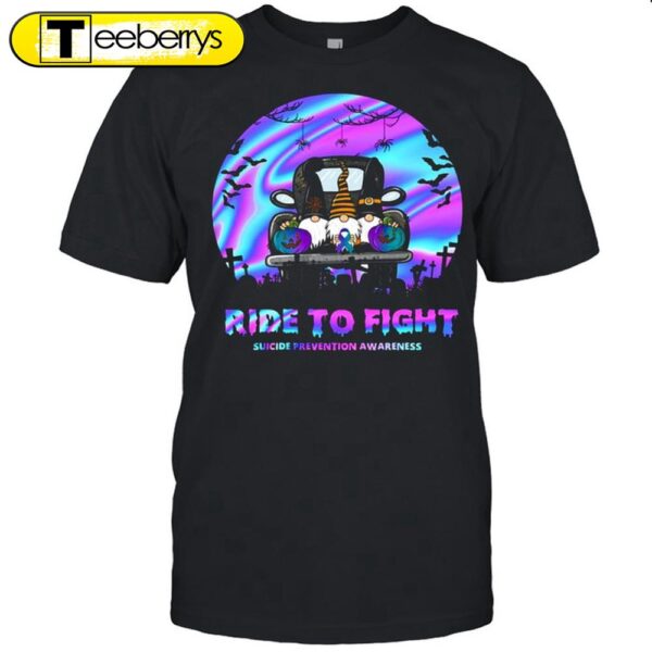 Ride To Fight Suicide Prevention Awareness Halloween T-shirts