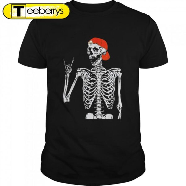 Rocker Skeleton Hand Rock On Costume Halloween T-Shirts