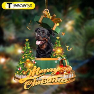 Rottweiler-Christmas Gifts&Dogs Hanging Christmas Ornament